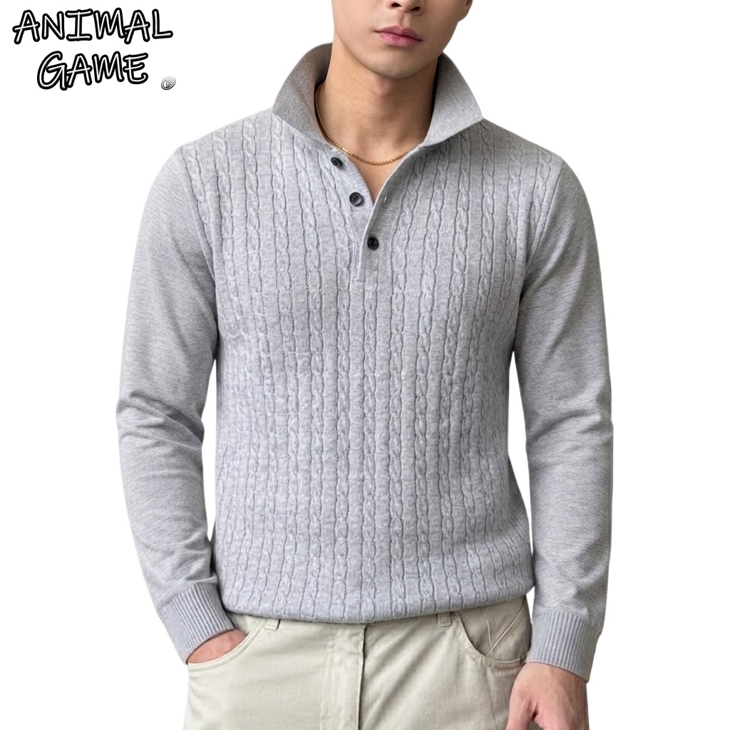 Sleeved Cable Kit - Autumn Men's Casual Cable Knit Sweater