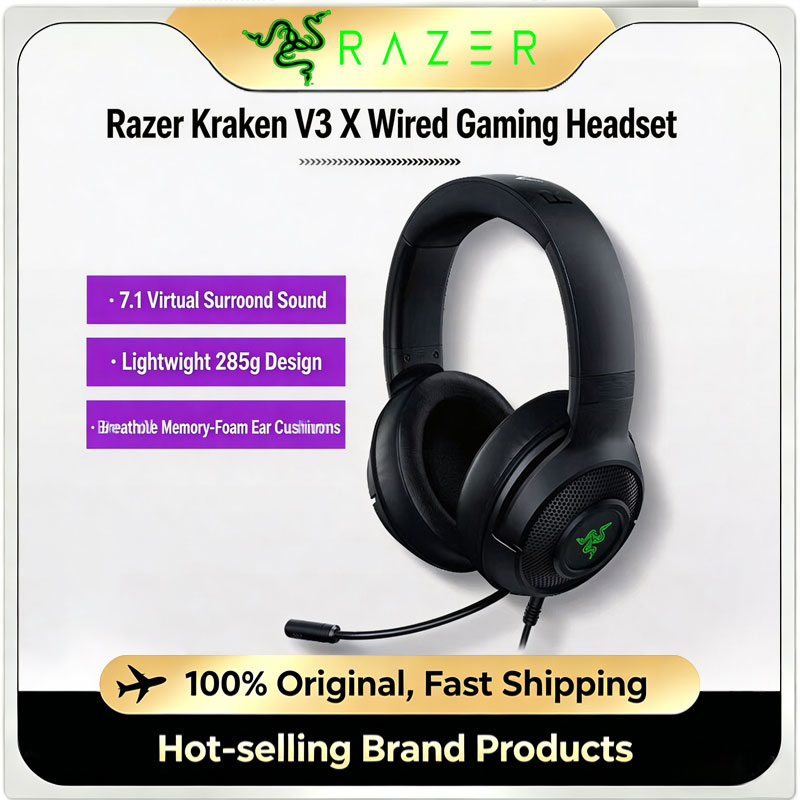 Razer Kraken V3 X Wired USB Ga - Gaming Accessories Razer ulasan dan harga