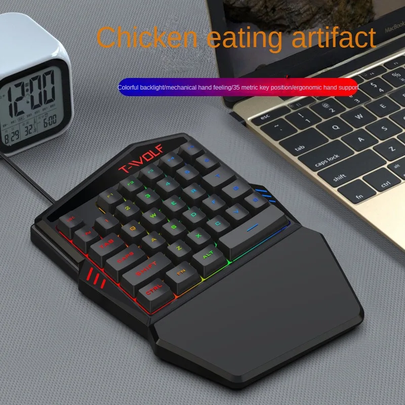 T-WOLF TF900 One Handed Keyboa - Gaming Accessories Mobile ulasan dan harga