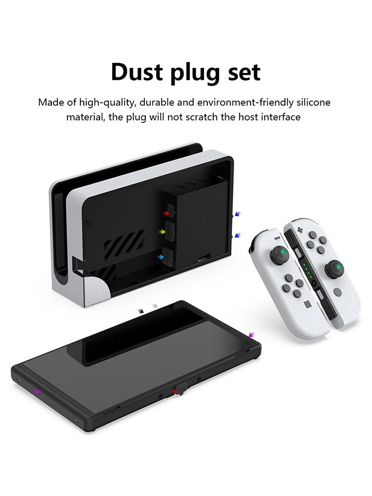 14 PCS/Set Dust Plug Silicone  - Gaming Accessories Nintendo ulasan dan harga