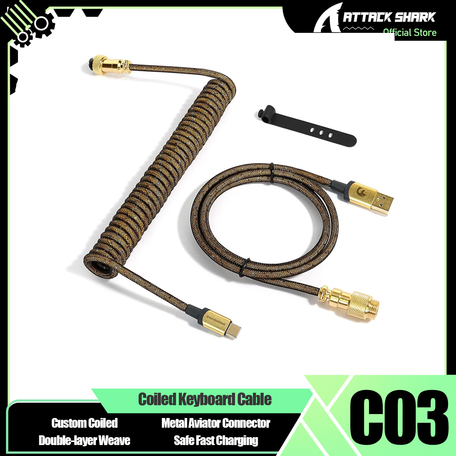 ATTACK SHARK * MAMBASNAKE C03  - Sleeved Cable Kit ulasan dan harga