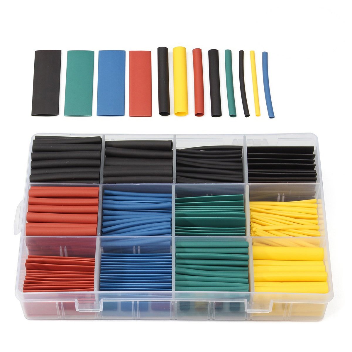 520Pcs Heat Shrink Tube Assort - Sleeved Cable Kit ulasan dan harga