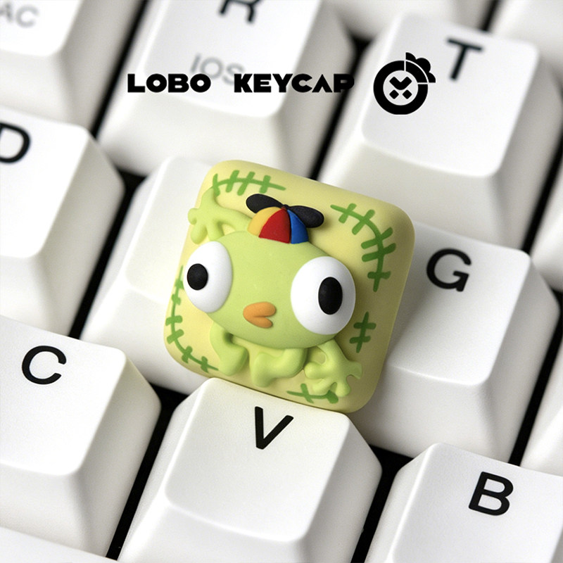 New Lobo Keycap Cute Resin Art - Gaming Accessories Cute ulasan dan harga