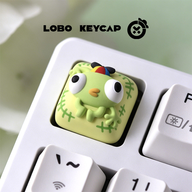 New Lobo Keycap Cute Resin Art - Gaming Accessories Cute ulasan dan harga
