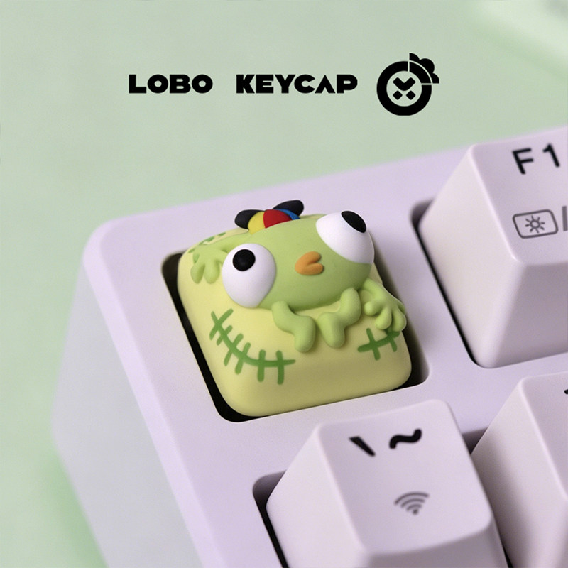 New Lobo Keycap Cute Resin Art - Gaming Accessories Cute ulasan dan harga