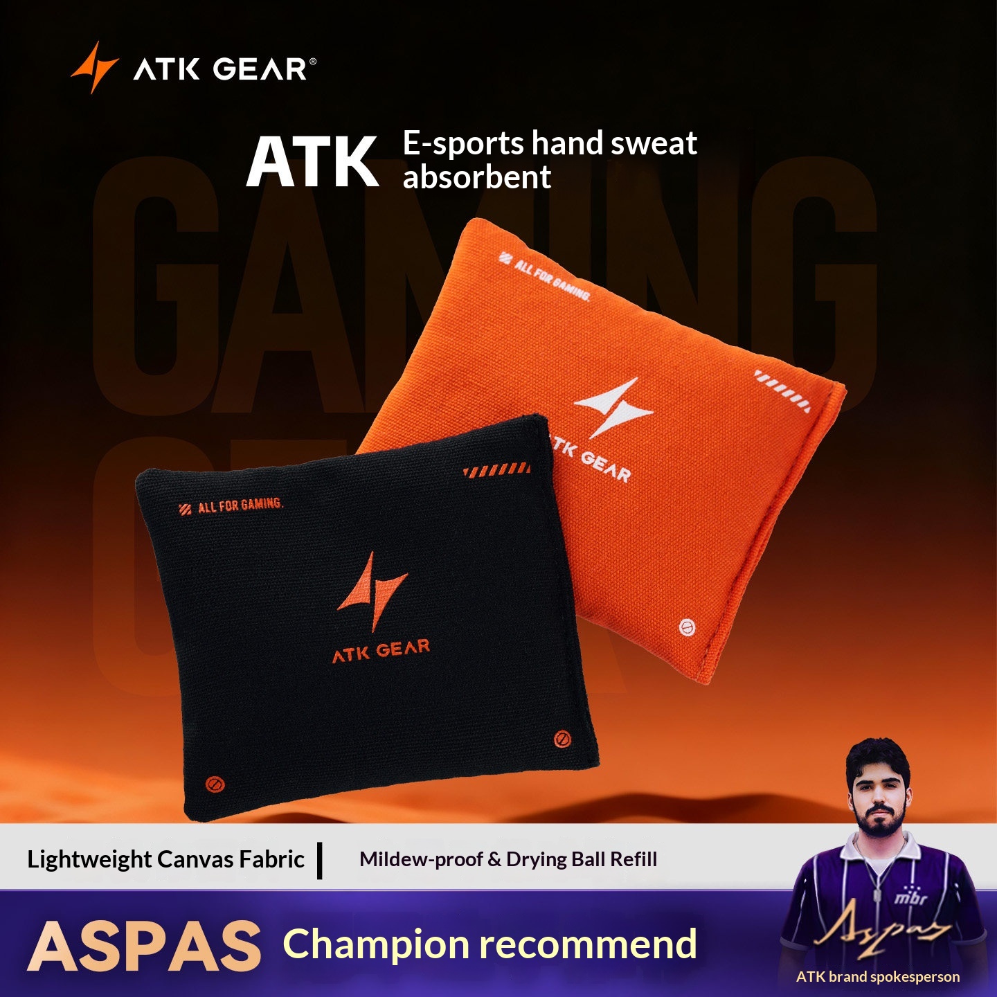 ATK Esports Palm Sweat Packs S - Gaming Accessories Pack ulasan dan harga
