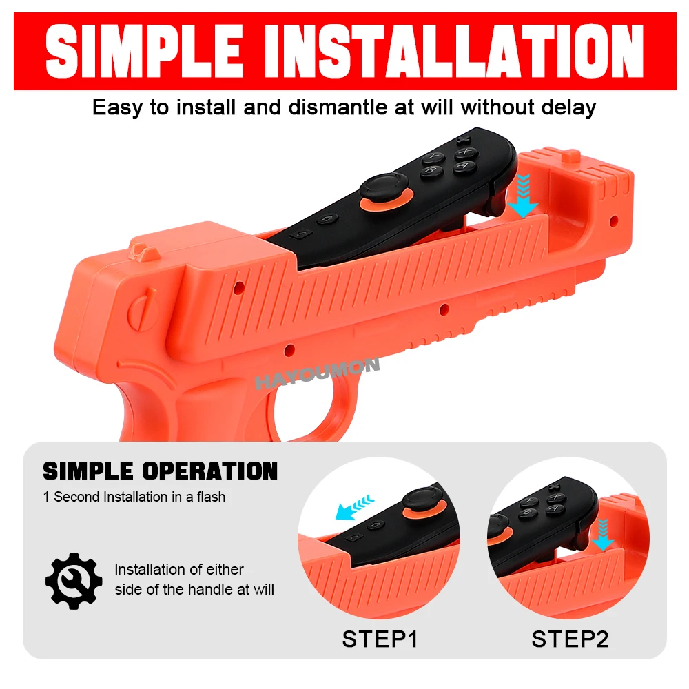 1 Pair Shooting Game Gun for S - Gaming Accessories Dropshipping Suppliers ulasan dan harga
