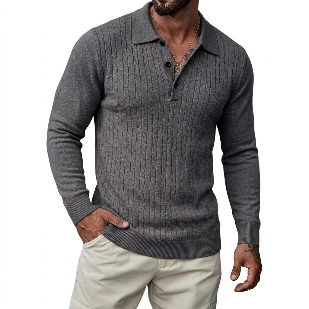 Autumn Mens Casual Long Sleeve - Sleeved Cable Kit ulasan dan harga