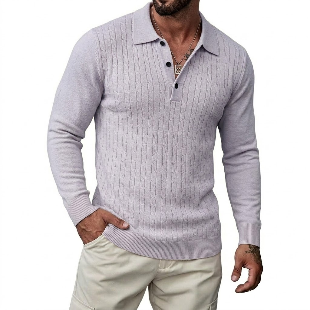 Autumn Mens Casual Long Sleeve - Sleeved Cable Kit ulasan dan harga