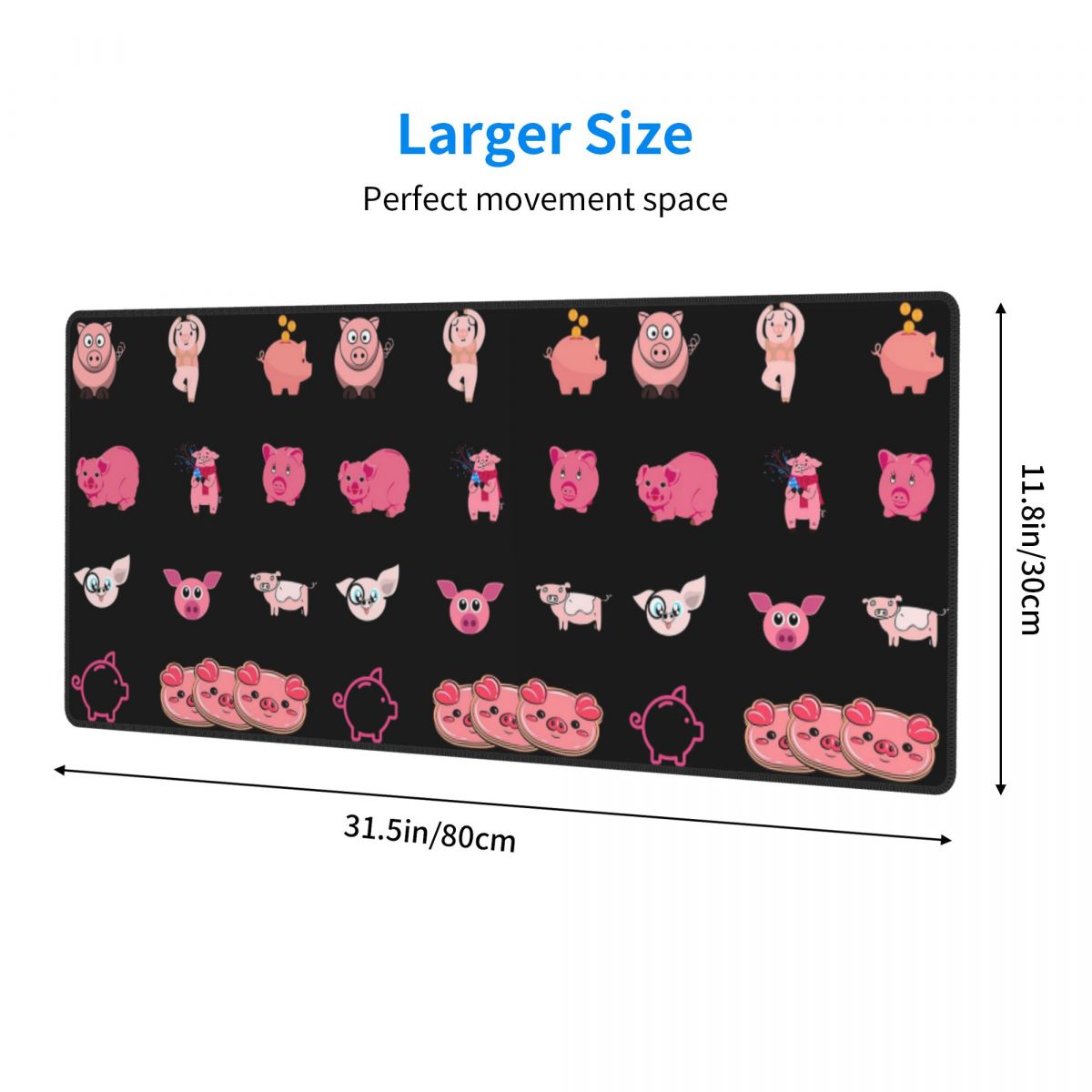 Large Mouse Pad National Pig D - Gaming Accessories Pack ulasan dan harga