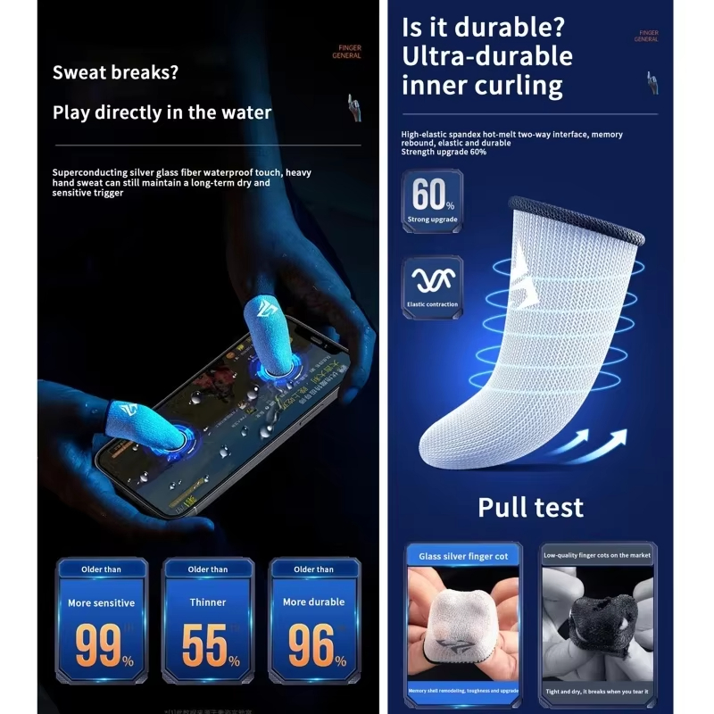 4PCS Mobile Game Fingertip Glo - Gaming Accessories Mobile ulasan dan harga