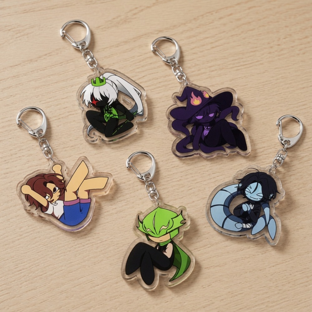 Cute Cartoon Chibi Keychains A - Gaming Accessories Cute ulasan dan harga