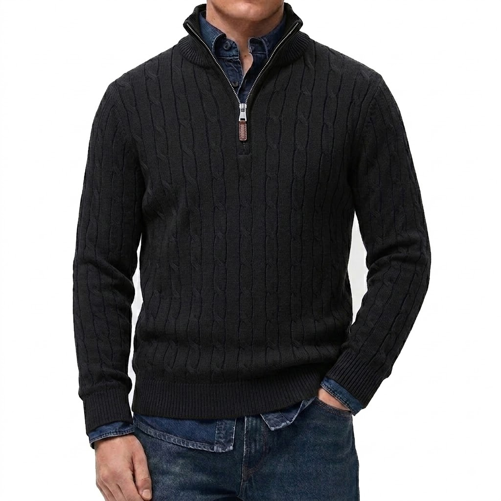 Men's Casual Stand Collar Card - Sleeved Cable Kit ulasan dan harga