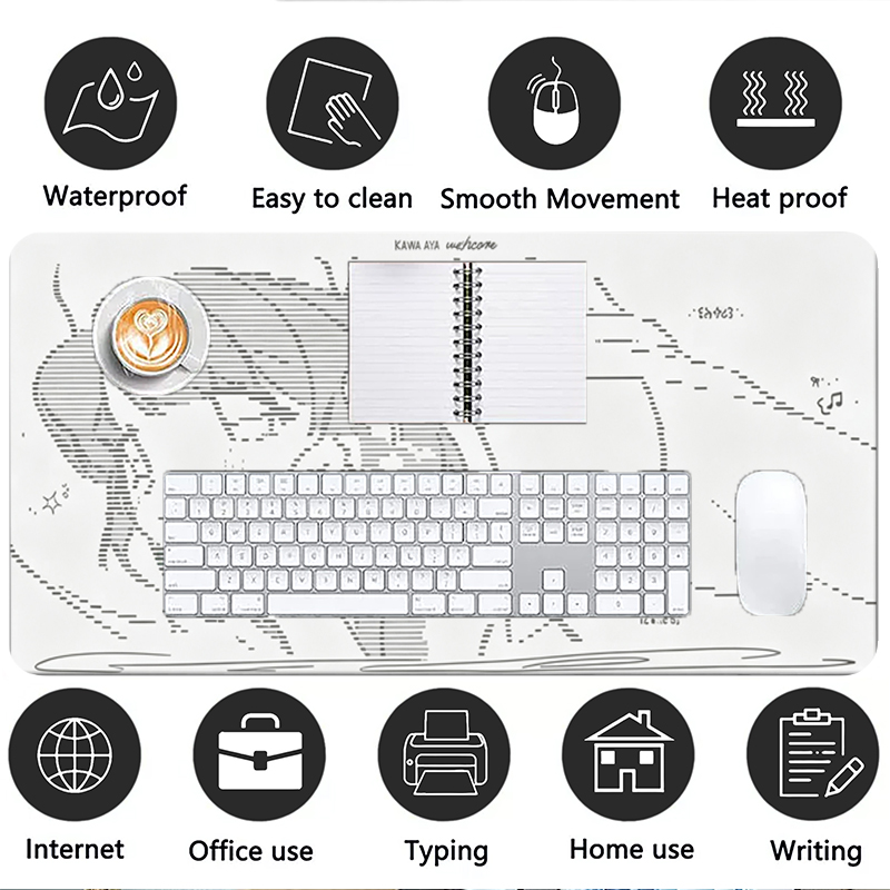 1Pcs Leather Mouse Pad Anime A - Gaming Accessories Girls ulasan dan harga