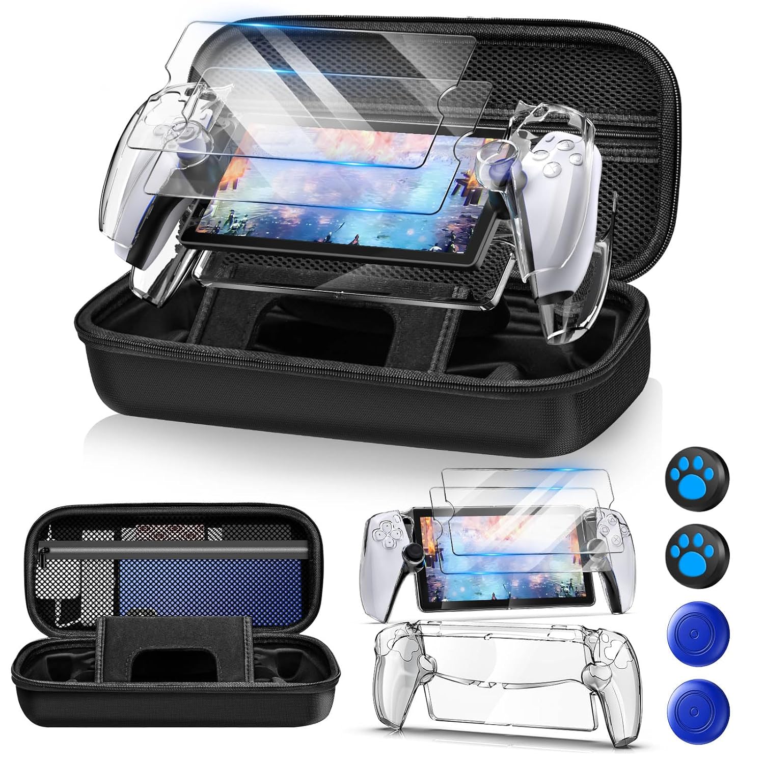 Hard Carrying Case for PS Port - Gaming Accessories Pack ulasan dan harga