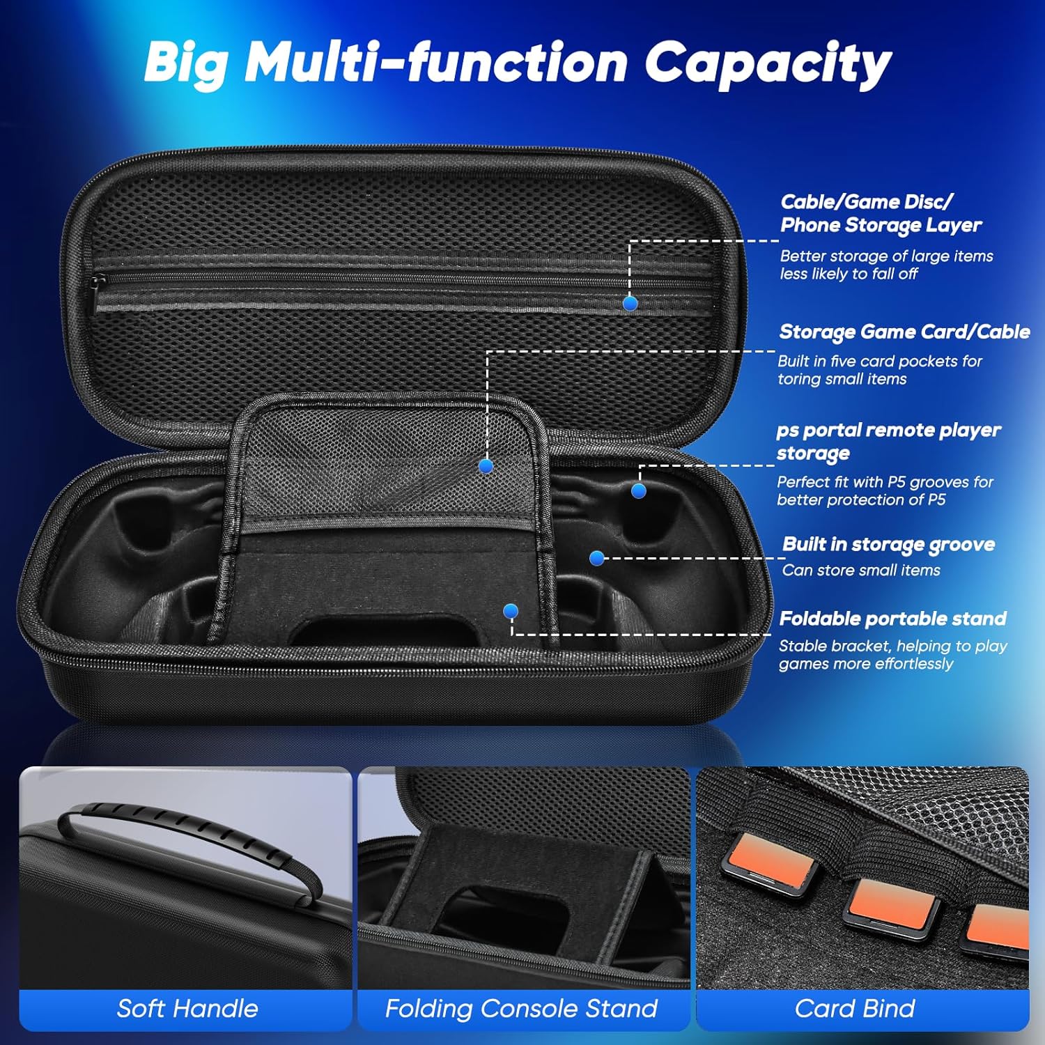 Hard Carrying Case for PS Port - Gaming Accessories Pack ulasan dan harga